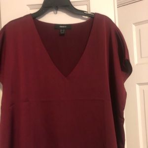 V-neck f21 blouse
